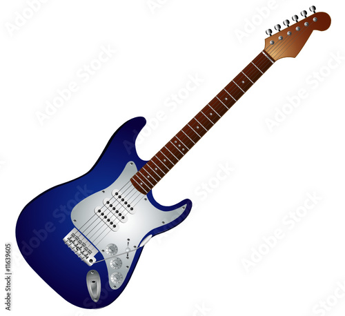 blue electric guitar