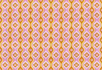 Retro kitsch wallpaper