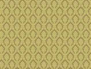 Vintage swirly floral wallpaper