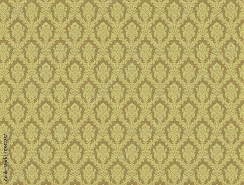 Vintage swirly floral wallpaper