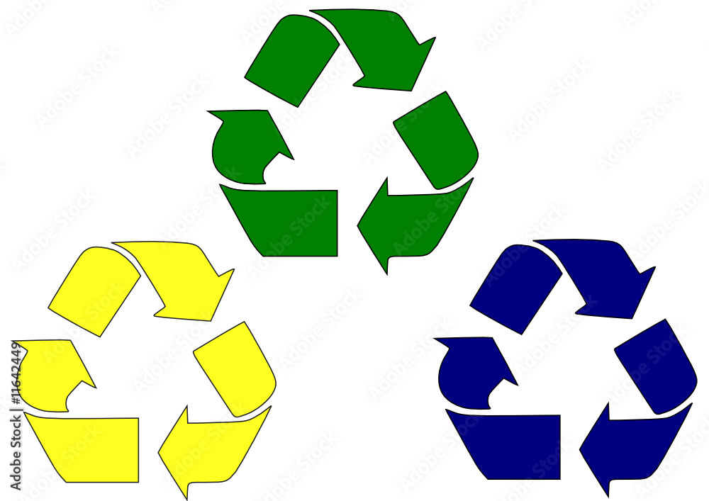 Obraz premium 3 Logos Recyclage