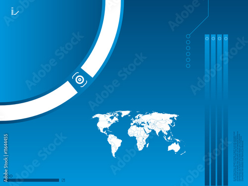 business background world map