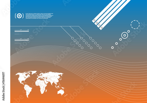 business background world map