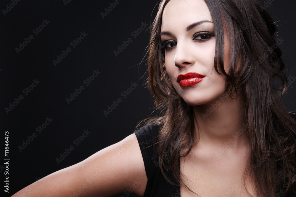 Beautiful brunette. Beautiful brunette.