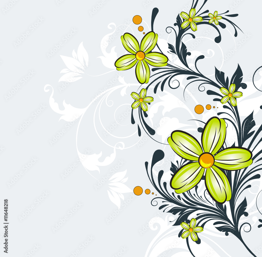 Floral abstraction. Floral abstraction.