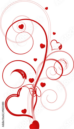 Valentine day background - vector illustration