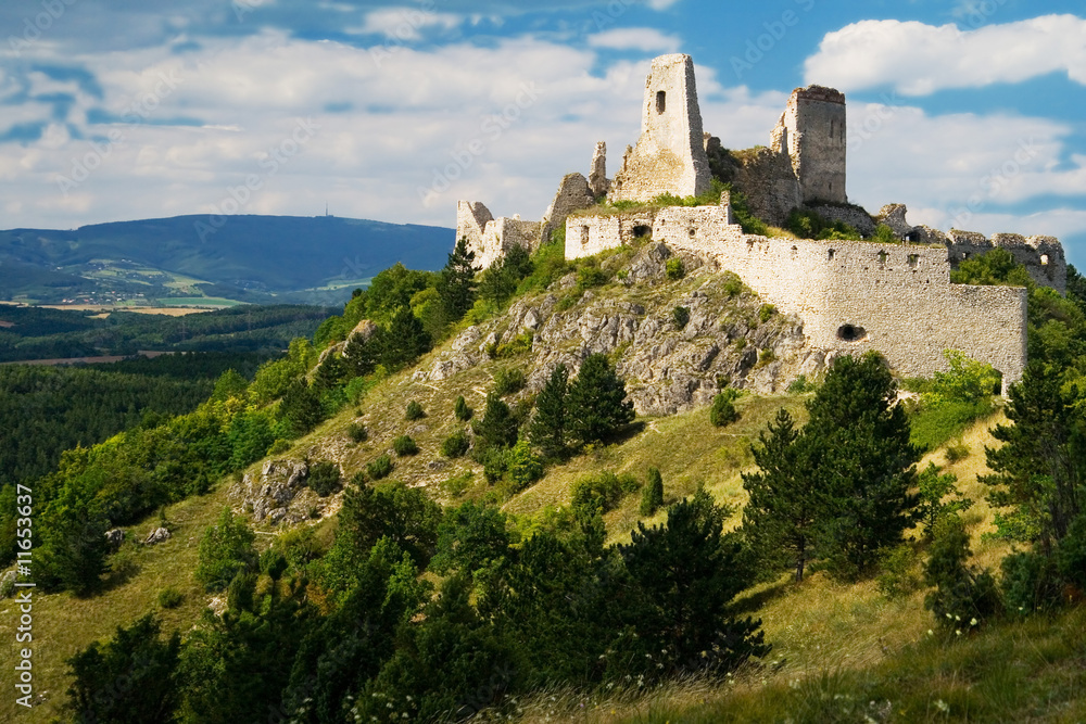 the ruins of castle Cachtice