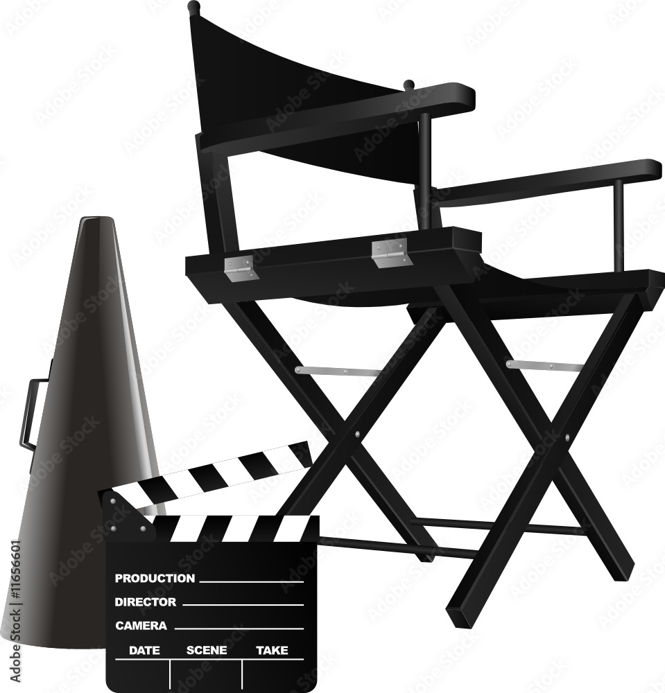 Vector illustration of director's chair Stock Vector Adobe Stock