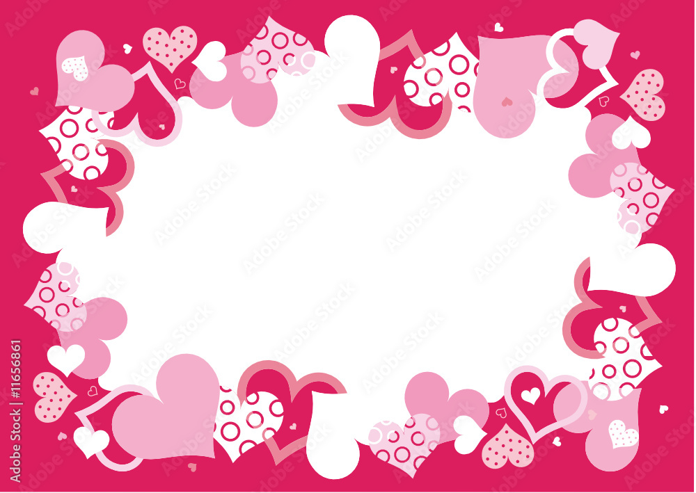 Two pink vector frame Two pink vector frame