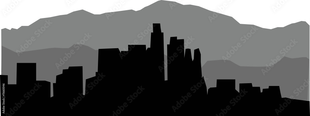 Los Angeles Skyline Vector