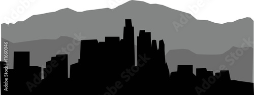 Los Angeles Skyline Vector