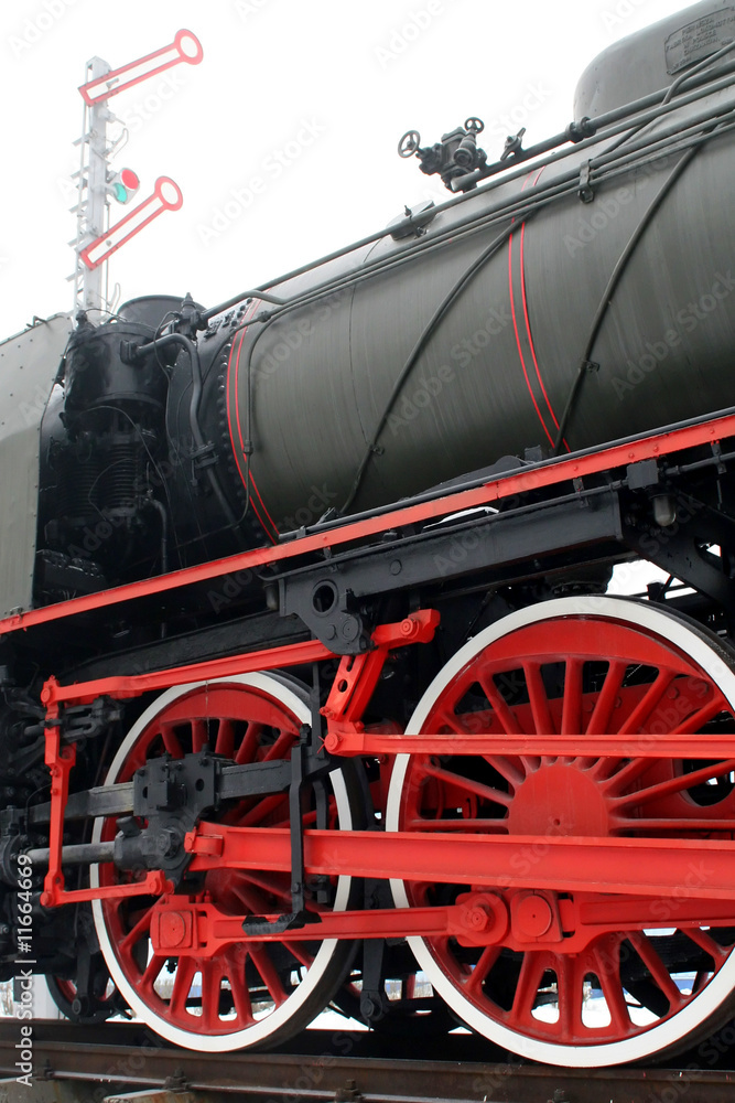 Naklejka premium steam locomotive