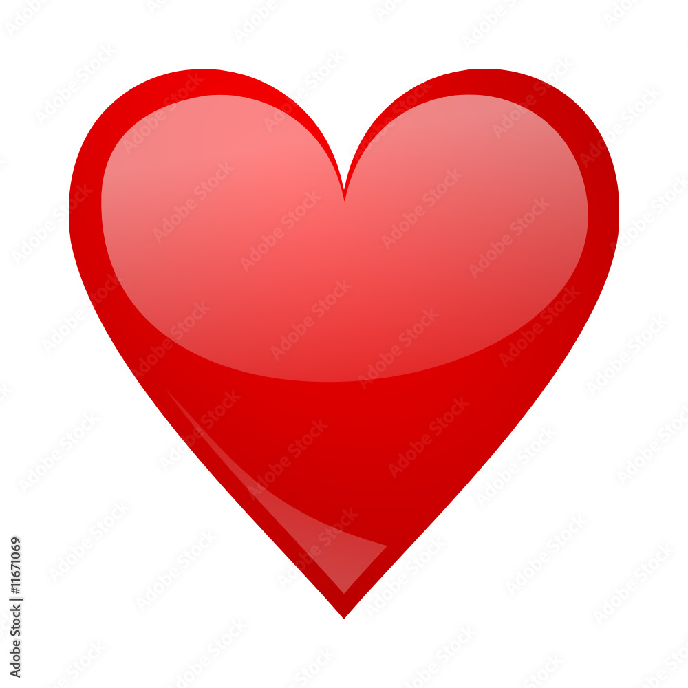 red aqua heart