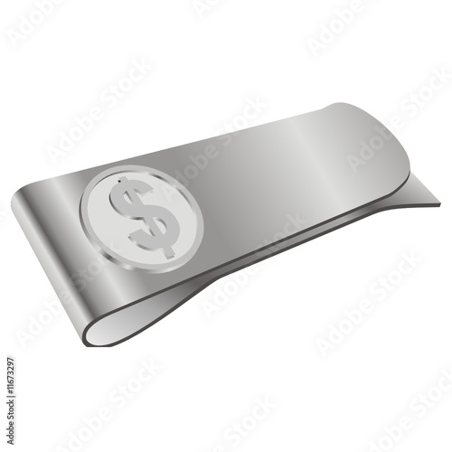 money clipper with dollar symbol