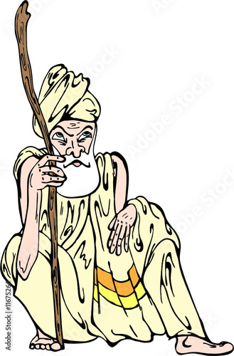 Hindu man in traditional clothes