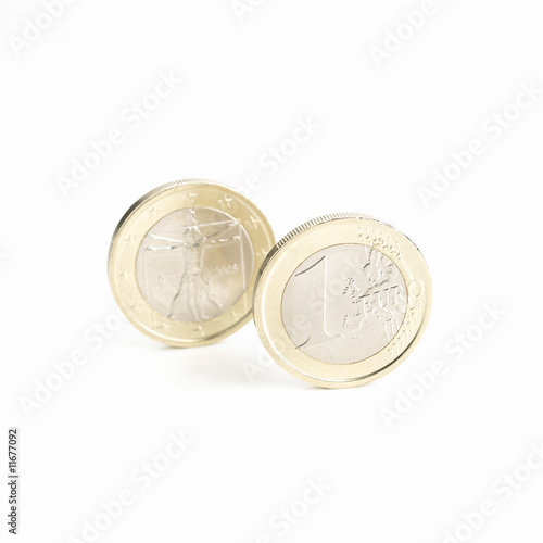 One euro coins