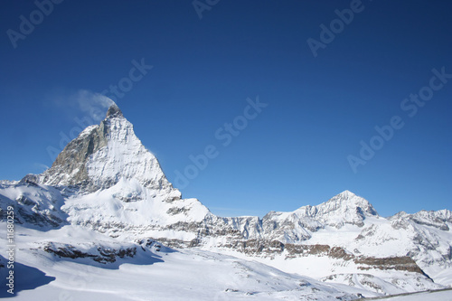 The Matterhorn mountain in Switzerland