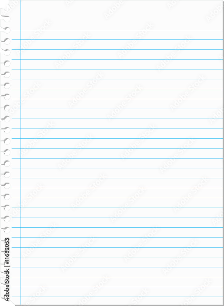 Torn blank notebook paper Torn blank notebook paper