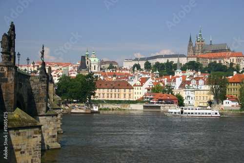 La ville de Prague et le pont Charles