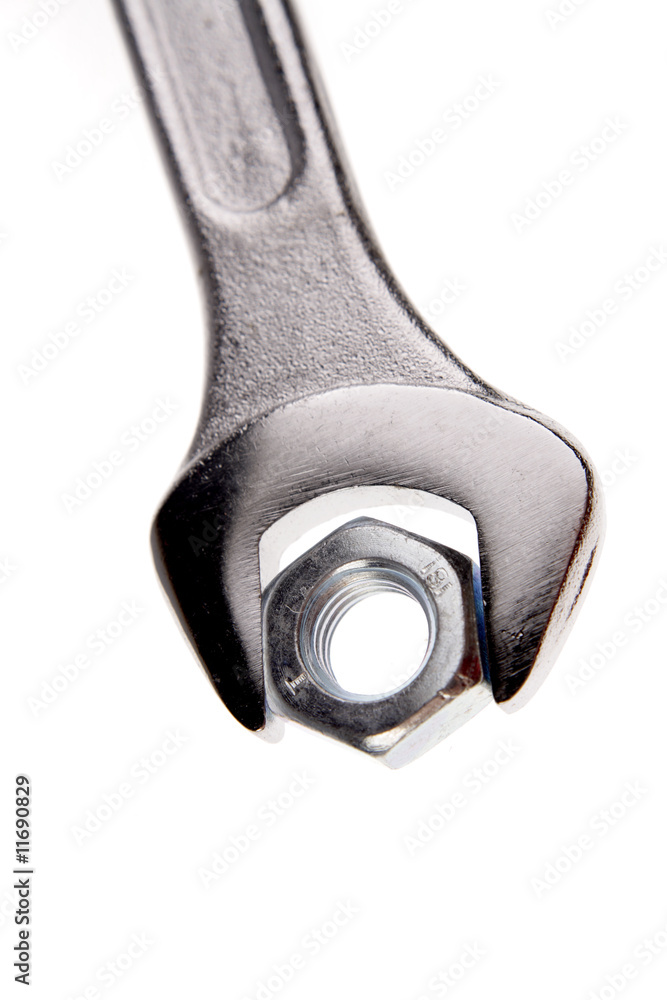 Spanner and nut Spanner and nut