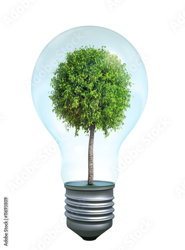 Green energy symbol