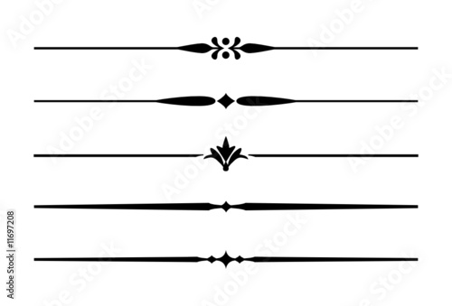5 Dividers, Trennlinien und Zierlinien mit Ornamenten #4