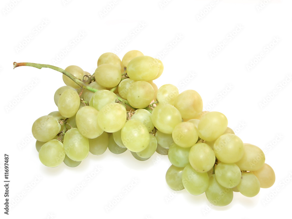 Bunch of grapes on white with clipping path. Bunch of grapes on white with clipping path.