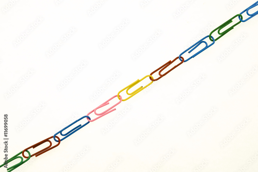 chain from paper clips chain from paper clips