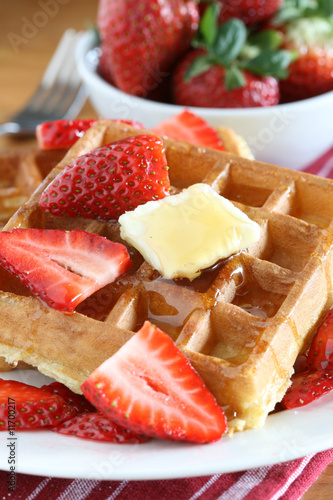 Strawberry Waffles