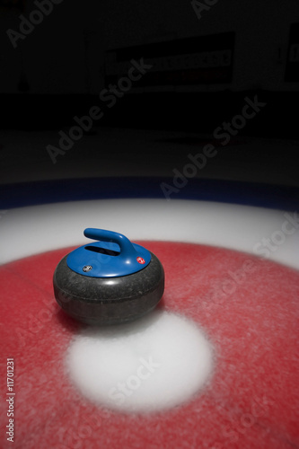 Blue Curling Stone