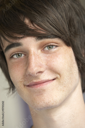 Portrait Of Teenage Boy Smiling