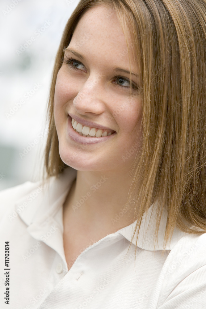 Portrait Of Teenage Girl Smiling