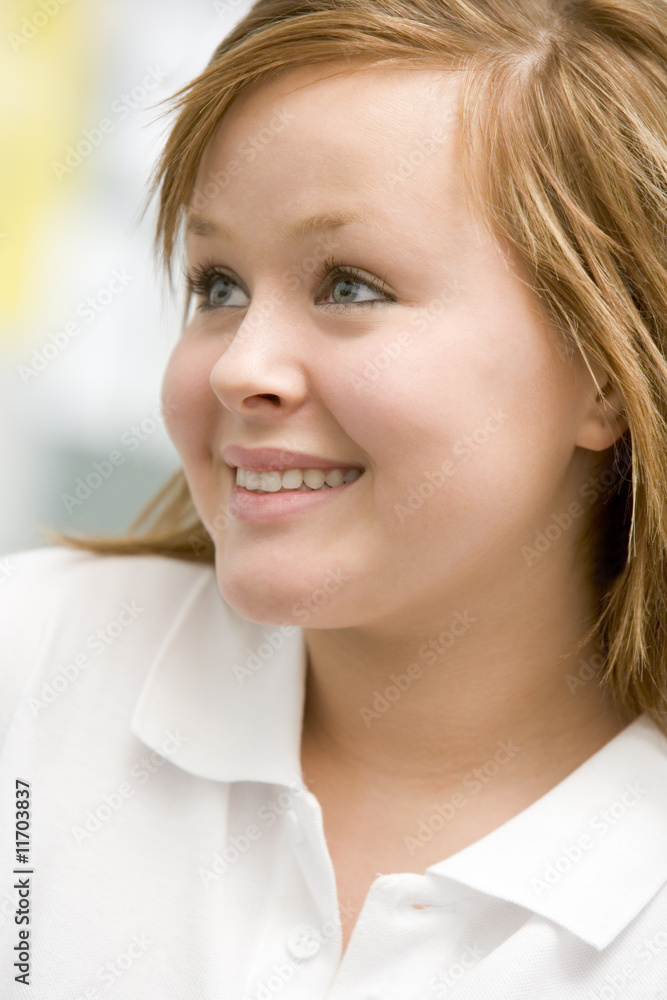 Portrait Of Teenage Girl Smiling