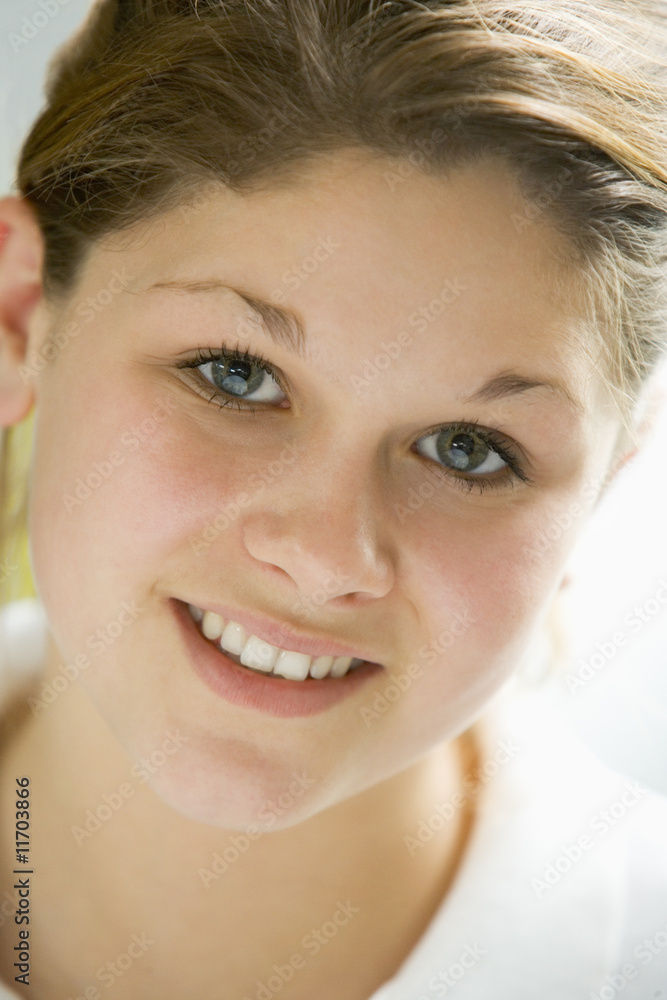 Portrait Of Teenage Girl Smiling Portrait Of Teenage Girl Smiling
