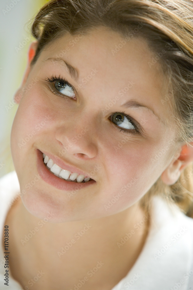 Portrait Of Teenage Girl Smiling Portrait Of Teenage Girl Smiling