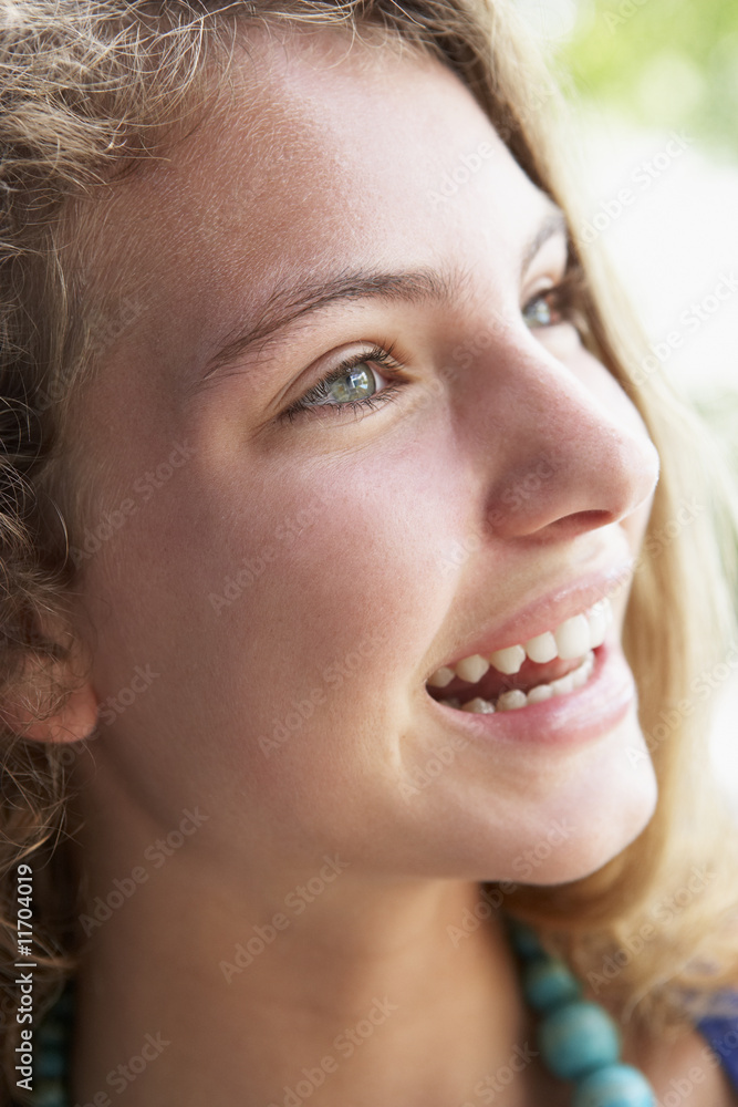 Fototapeta premium Portrait Of Teenage Girl Smiling