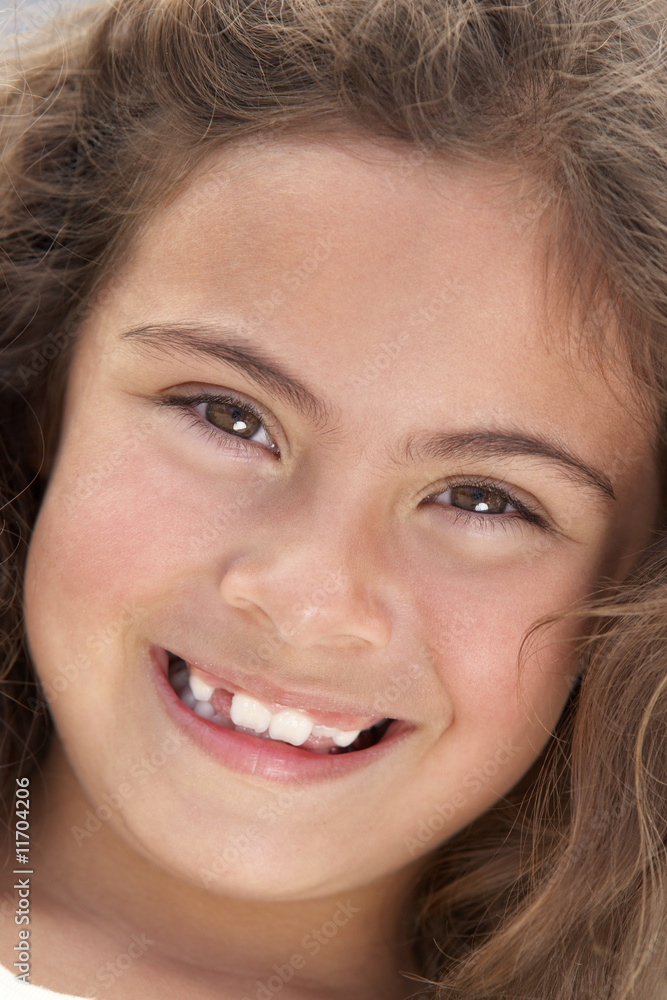 Portrait Of Girl Smiling Portrait Of Girl Smiling