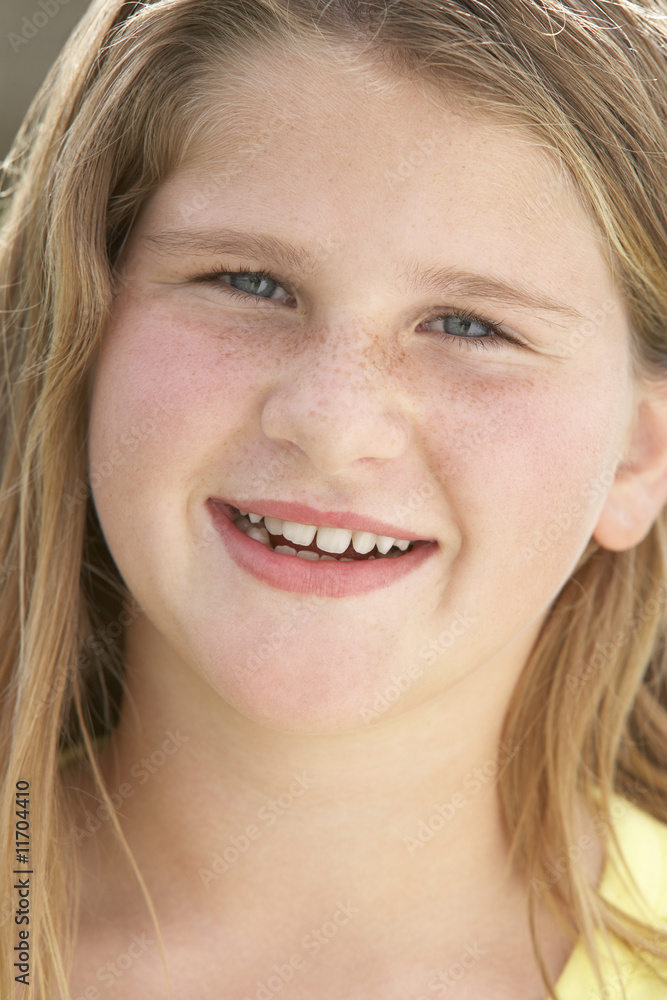 Portrait Of Girl Smiling Portrait Of Girl Smiling