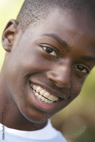 Portrait Of Teenage Boy Smiling