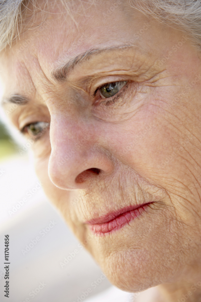 Portrait Of Senior Woman Looking Serious