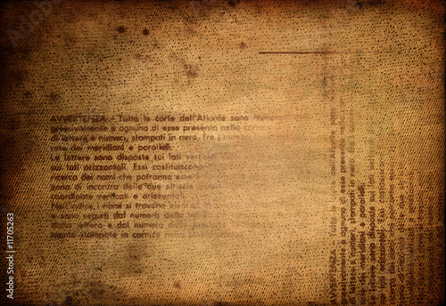 Vintage paper with grunge writings