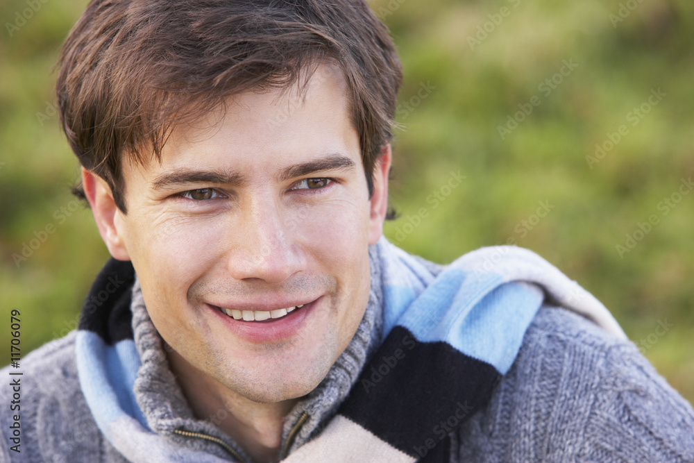 Portrait Of Man Smiling Portrait Of Man Smiling