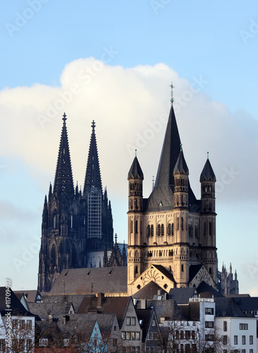 Köln, St. Martin und Kölner Dom