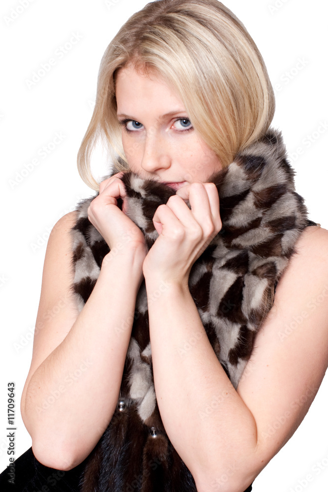 Portrait of a beautiful woman wearing fashion clothing Portrait of a beautiful woman wearing fashion clothing