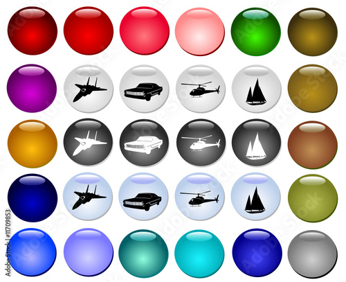 Free Download Vehicles Button Set - GFXLoad