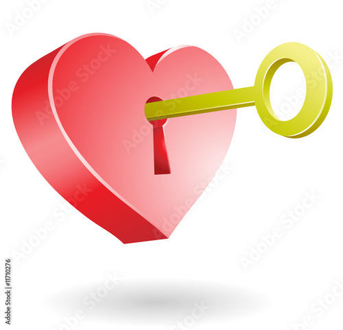 golden key unlocking the secret of love