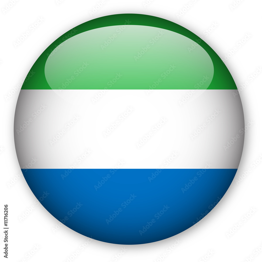 Sierra Leone Flag button Sierra Leone Flag button