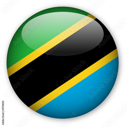 Free Download Tanzania Flag button - GFXLoad