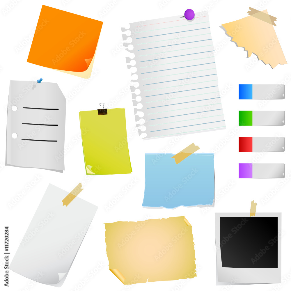 note paper vector note paper vector