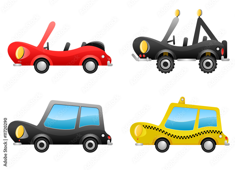 Fototapeta premium car illustrations vector